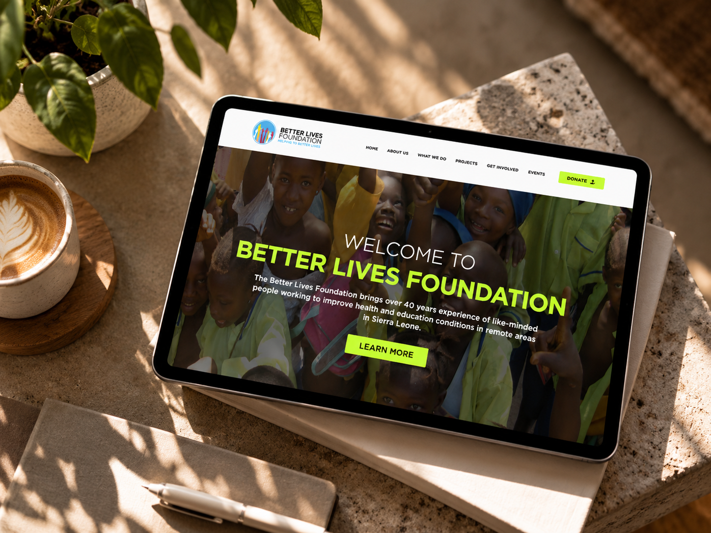 Nonprofit donation site
